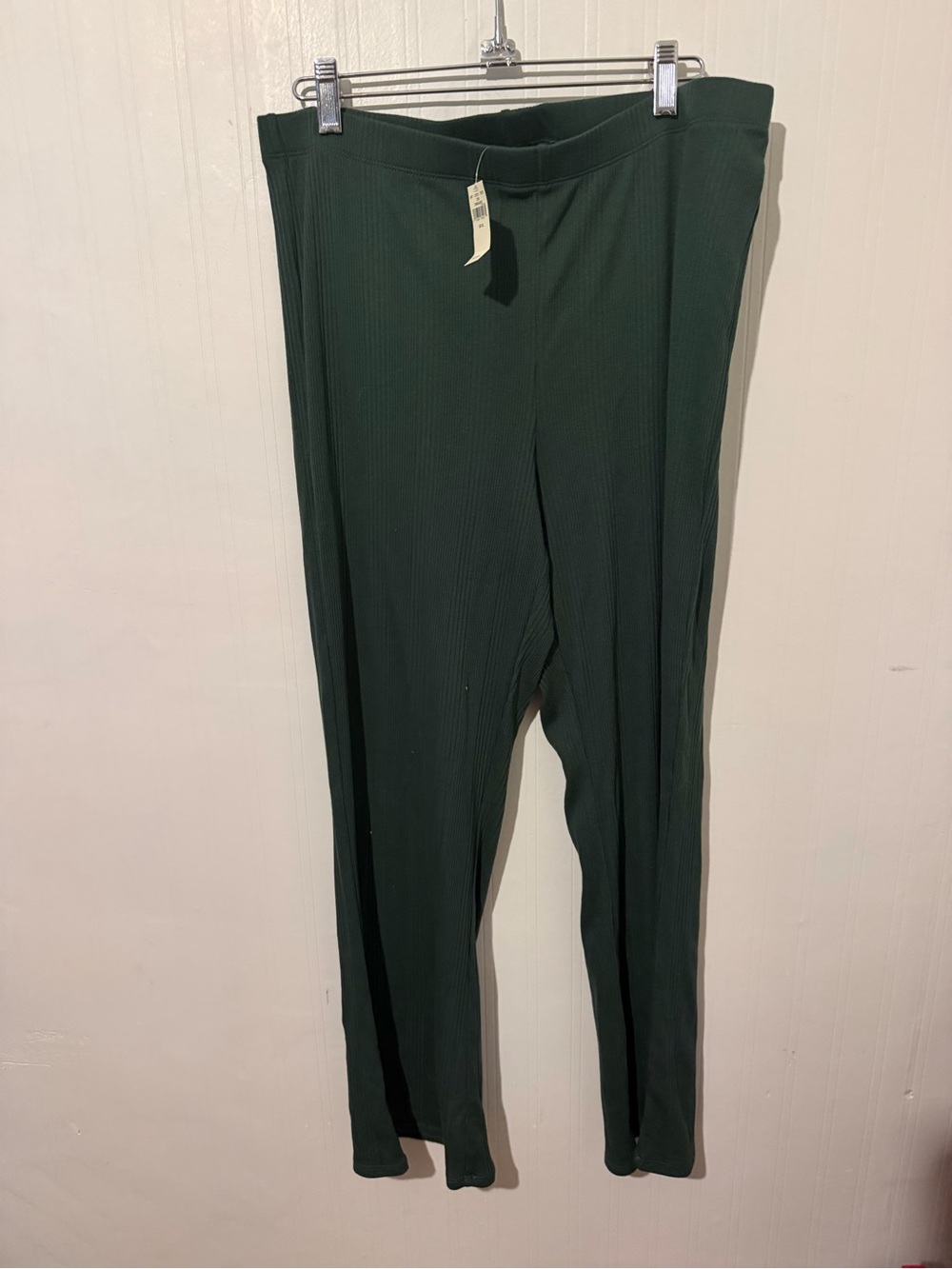 Aerie Dark Green Ribbed Pull-On Women’s pants XL NWT